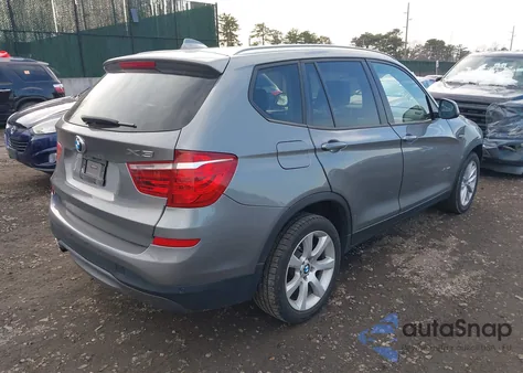 2016 BMW X3 xDrive28I z USA, uszkodzony, nr VIN 5UXWX9C56G0D93337